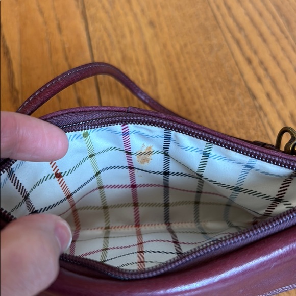 Coach Burgundy Leather Wristlet - Picture 6 of 10